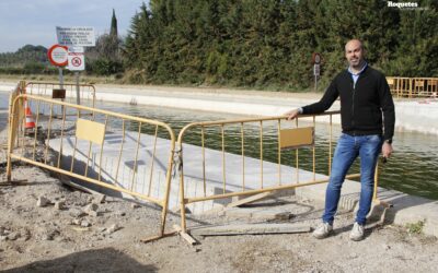 Aquesta passada setmana van començar les obres de substitució de l’antic pont de Valls per on passa el carrer del mig de la Raval de Cristo