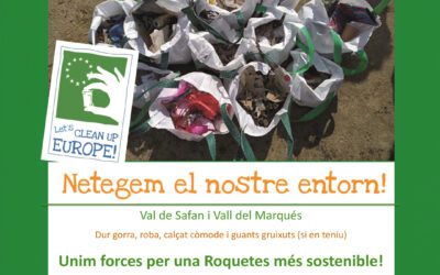 Unim forces per una Roquetes més sostenible!  Participem junts al “Let’s clean up Europe”