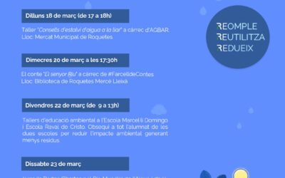 Activitats i Tallers en commemoració del Dia Mundial de l’Aigua a Roquetes