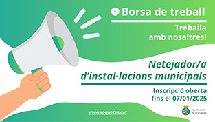 Borsa de treball de netejadors/es d’instal·lacions i dependències municipals