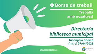 Borsa de treball de director/a de la Biblioteca Municipal