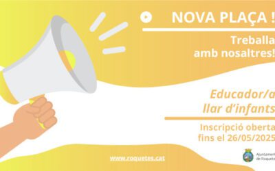 Nova plaça d’educador/a infantil de la llar d’infants