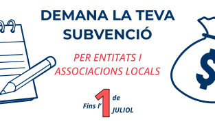 Oberta la convocatòria de subvencions per entitats i associacions de Roquetes