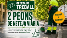 Oferta de treball: 2 peons de neteja viària