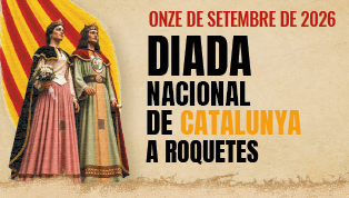Un homenatge a la Senyera i als Gegants, en la Diada 2026 a Roquetes