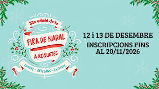 Obertes les inscripcions per participar a la 32a Fira de Nadal de Roquetes 🎄